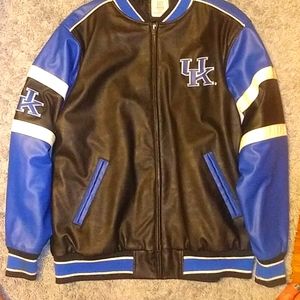 Men's UK Leather zip up coat